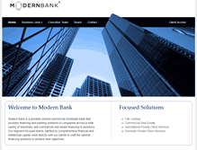 Tablet Screenshot of modernbank.com